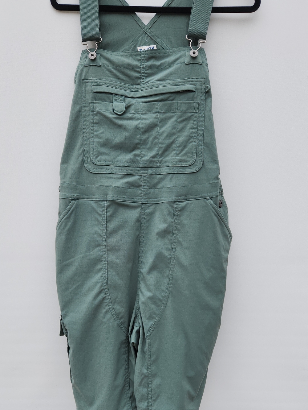 Duluth Women's Sage Green Utility Overalls